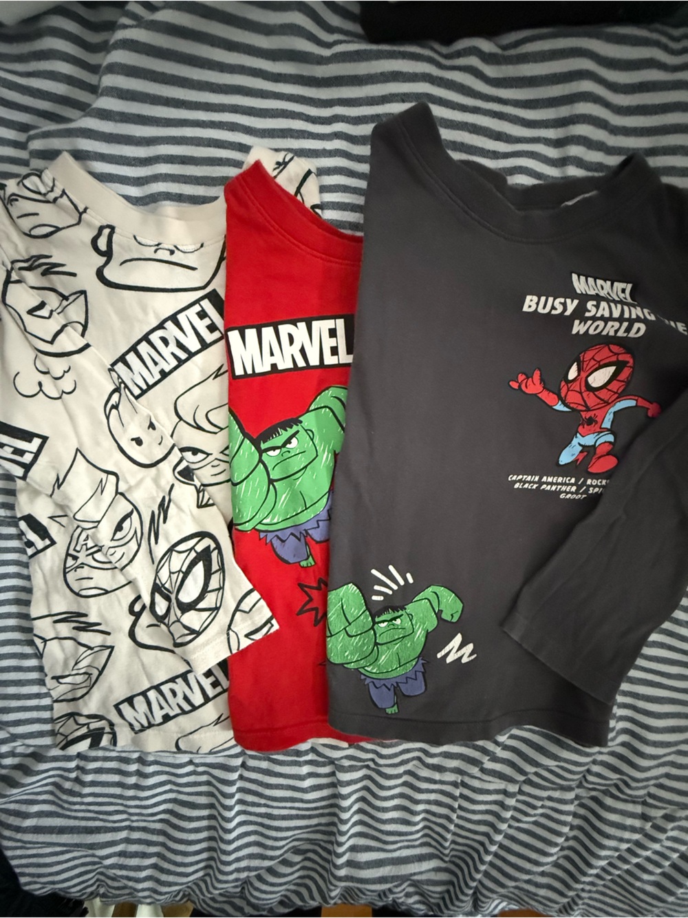 3T H&M Marvel Boys' Undershirts Set